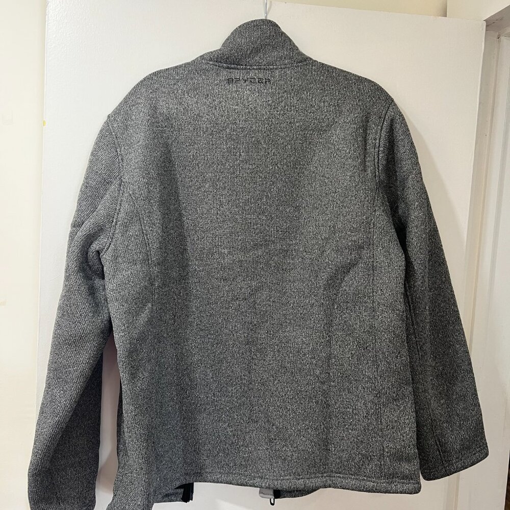 Mens Spyder Full Zip Fleece Jacket – XL – Heather Gray 🕷️❄️ - Picture 7 of 9
